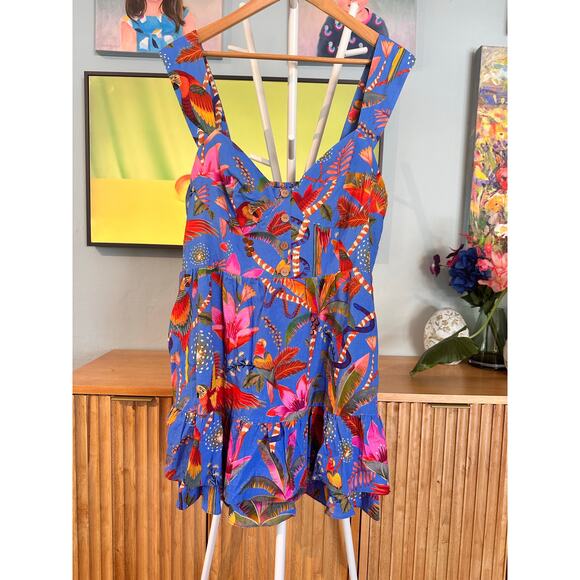 FARM RIO Macaw Party Mini Dress Size XL Excellent Condition! - Picture 5 of 9